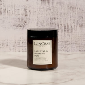 Sabi Star and Morning Dew Candle - Amber