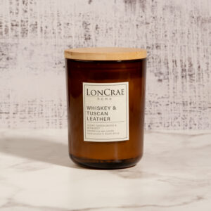 Whiskey and Tuscan Leather Candle - Medium